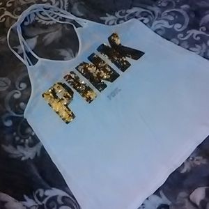 Vs PINK sequin tank top XS